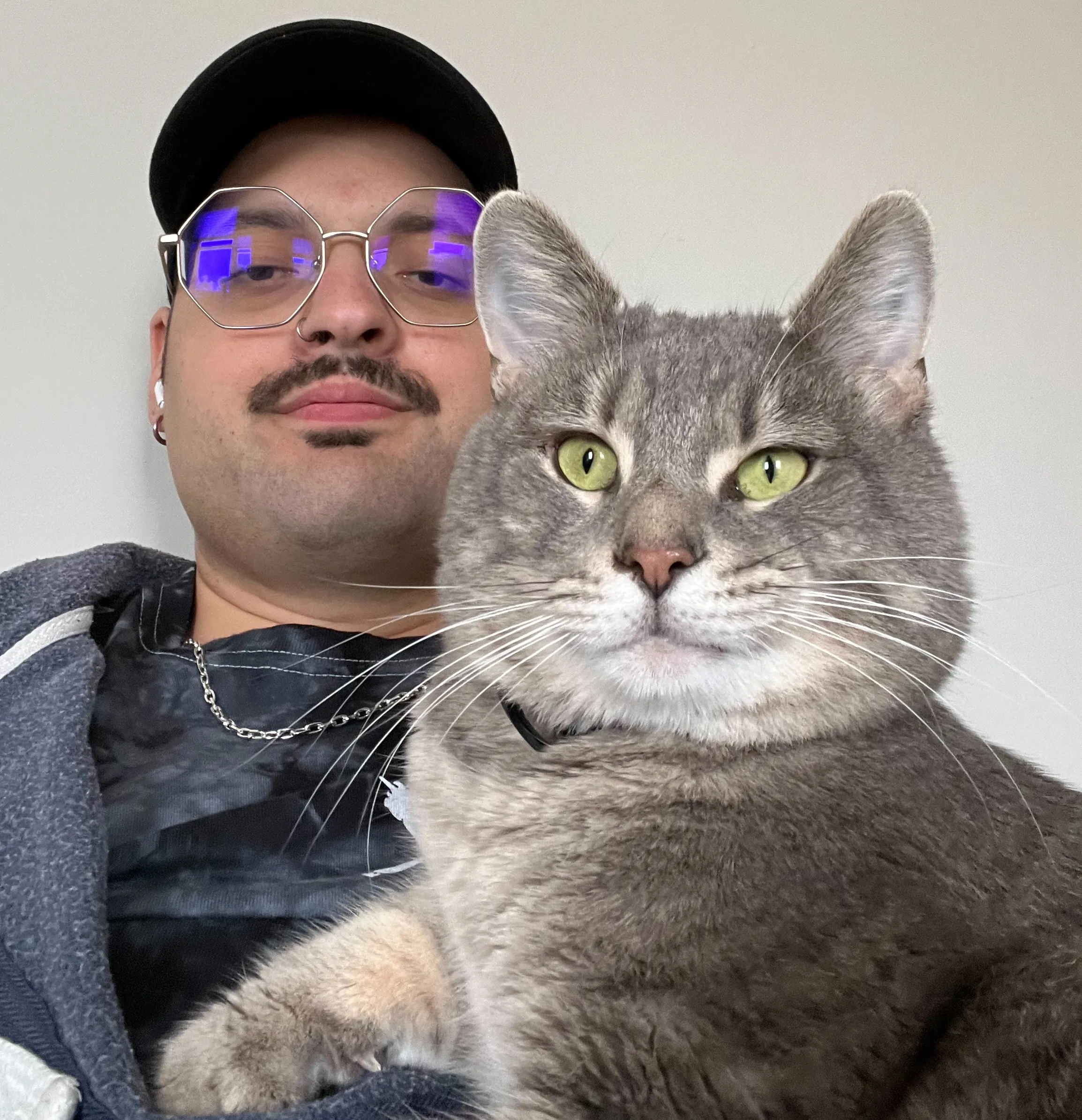 Photo of me and my cat, Fritzy